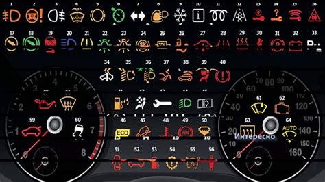 индикаторы на панели автомобиля